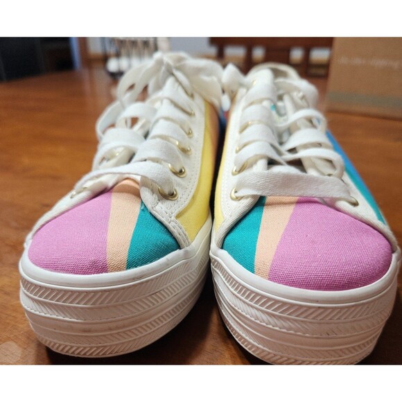 Keds X Kate Spade Collaboration Women's Size 6.5 Triple Kick Sneakers Lace Up - Picture 3 of 8